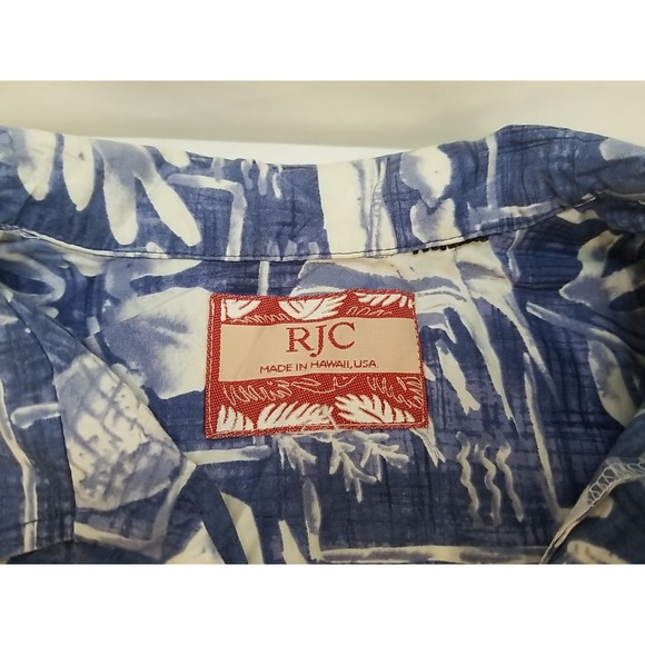 RJC Hawaiian Shirt Mens Short Sleeve‎ Button Up Floral XL - Picture 2 of 6